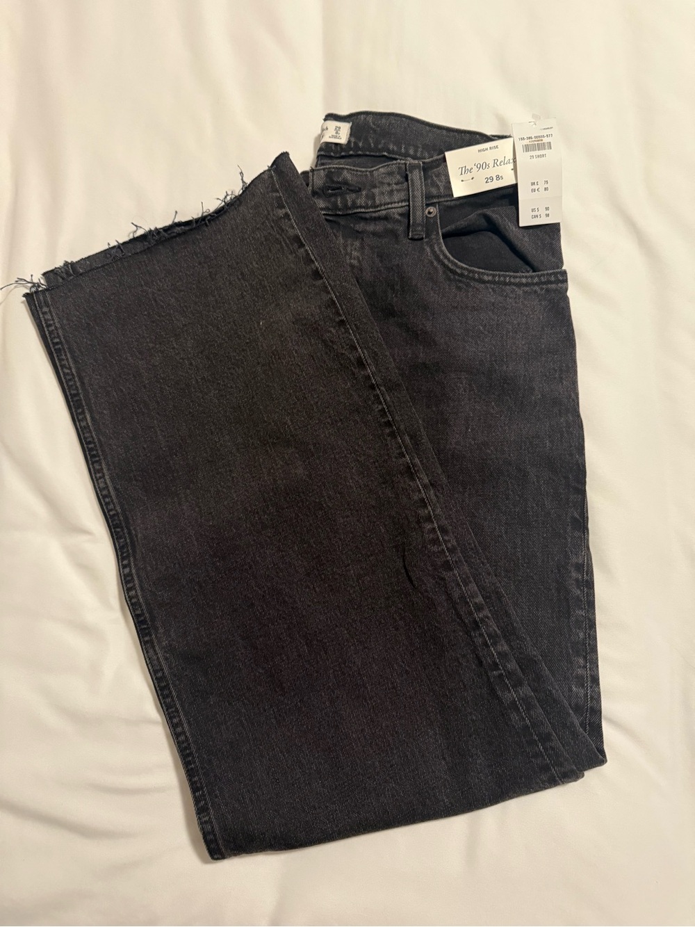 Abercrombie & Fitch Black High Rise 90’s Relaxed Women's Jeans (NWT)